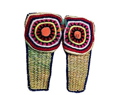 ARUNA Unisex Kullu Multicolour Jute Shoes for Kitchen Temple 370.00 aruna kullu handloom