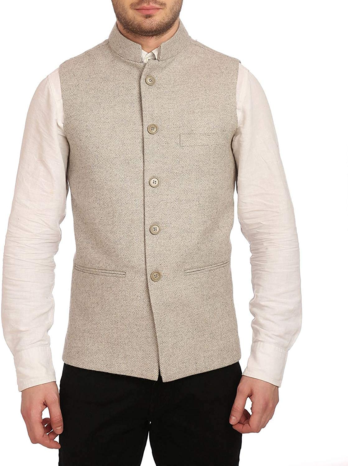 Modi jacket Men Woolen Tweed SILVER 899.00 aruna kullu handloom