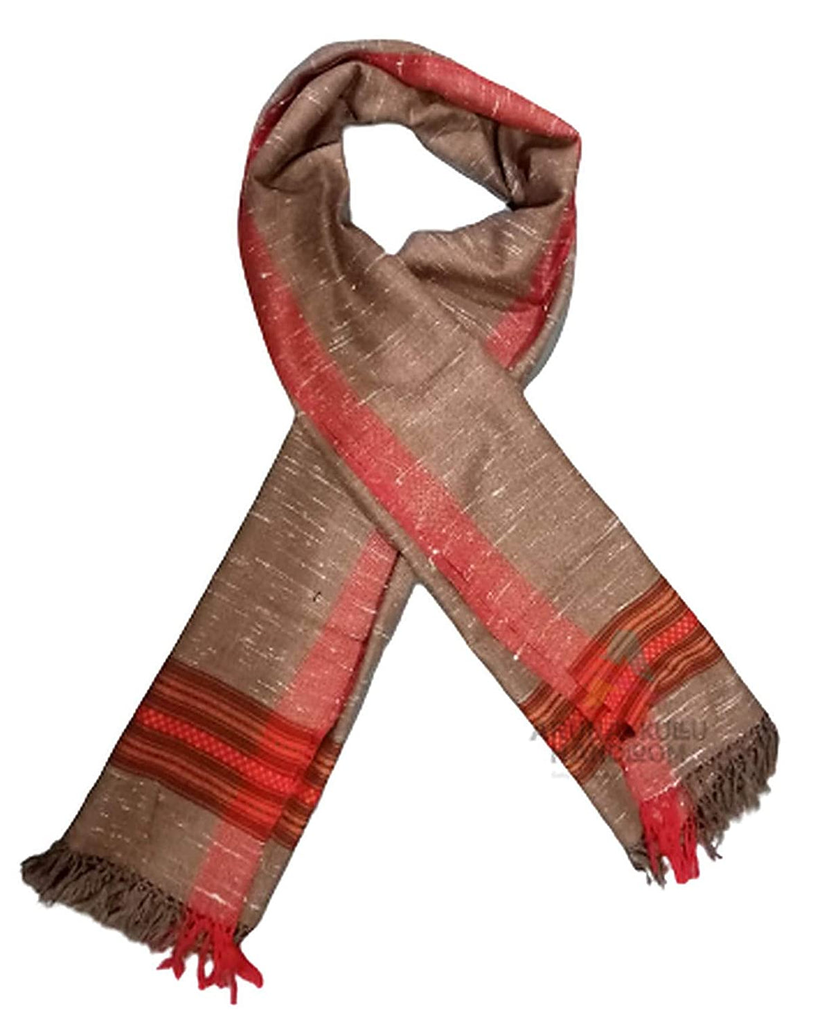 kullu wool stole Typical Weaving on Handloom (BROWN, Free Size) 599.00 aruna kullu handloom