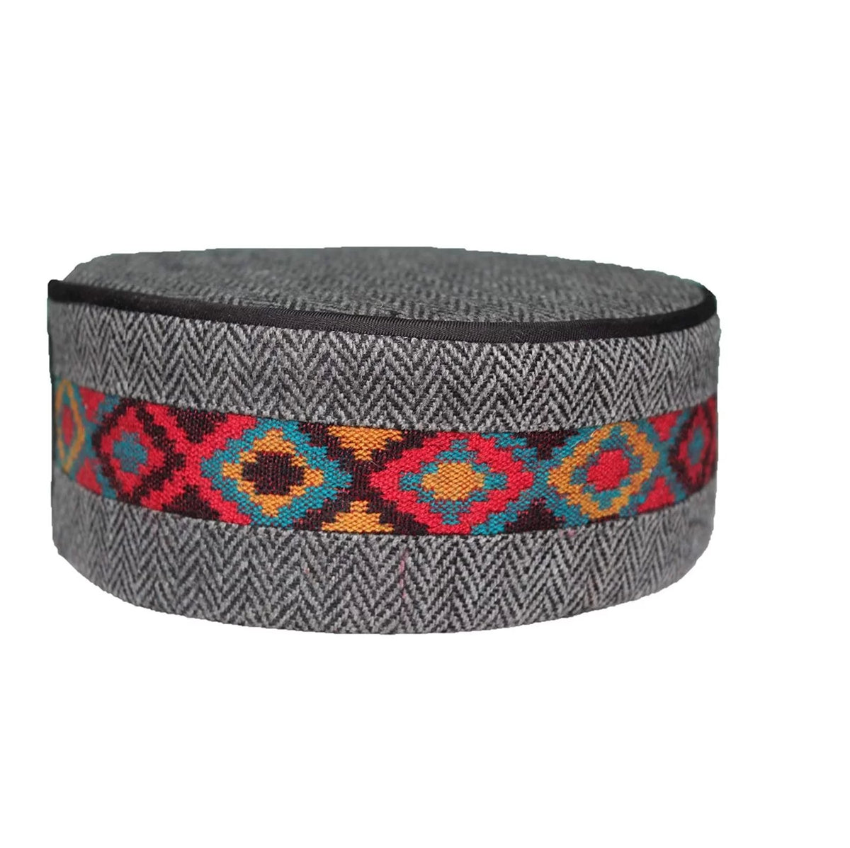 kullu cap price Buy Original Himachali Cap – Pahadi Topi GREY CENTER BORDER 399.00 aruna kullu handloom