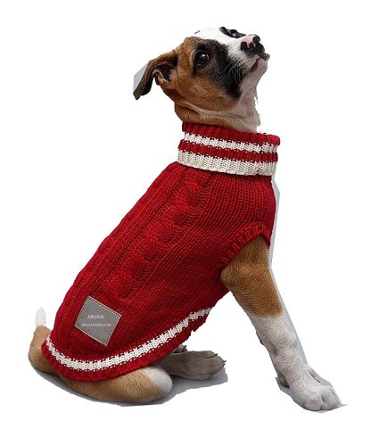 DOG SWEATER for All Dogs in Different Sizes RED COLOR 499.00 aruna kullu handloom