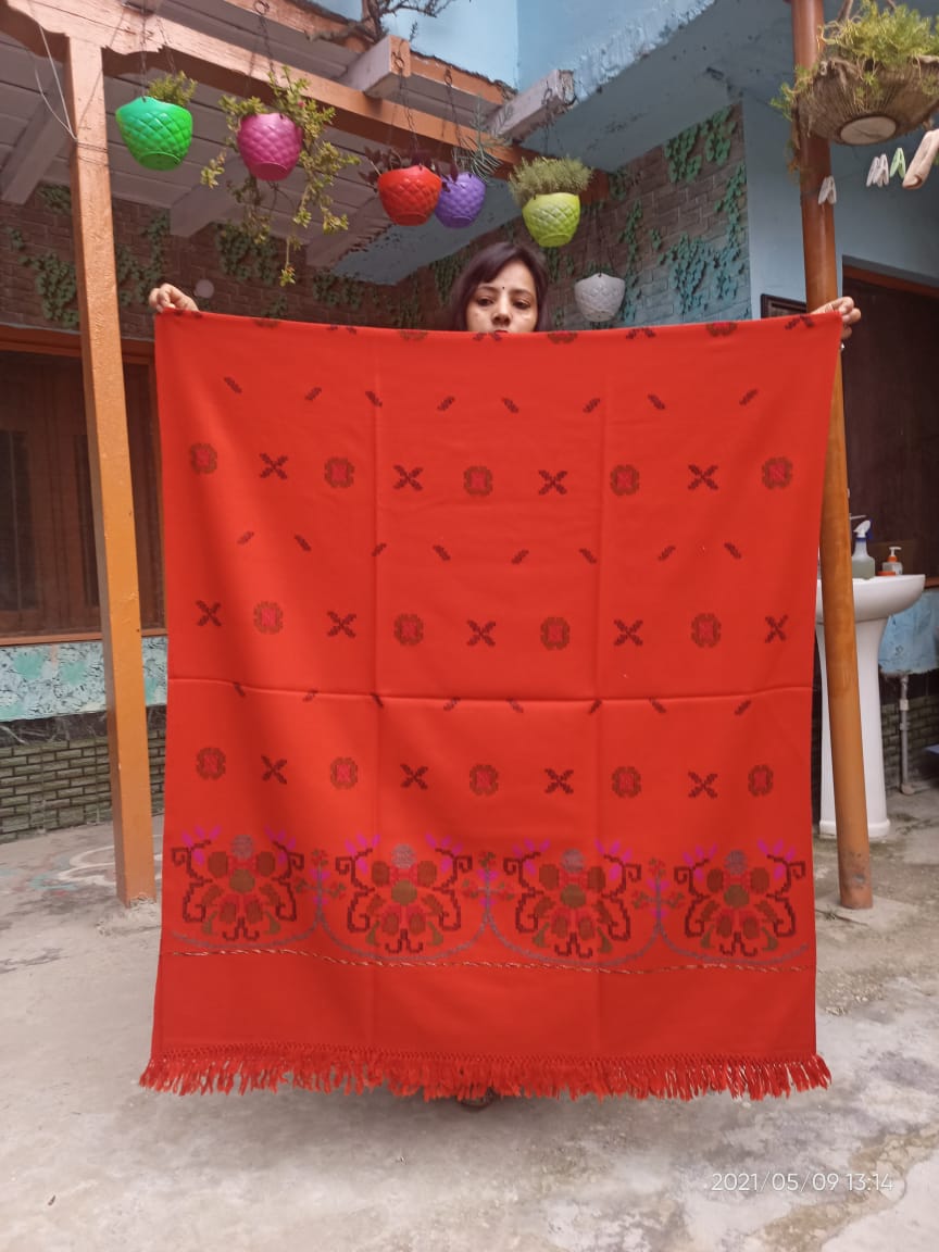 Pahadi shawl pahadi scarf for ladies pahari dress rejta pahari dress online shopping pahari online shopping yak wool shawl price