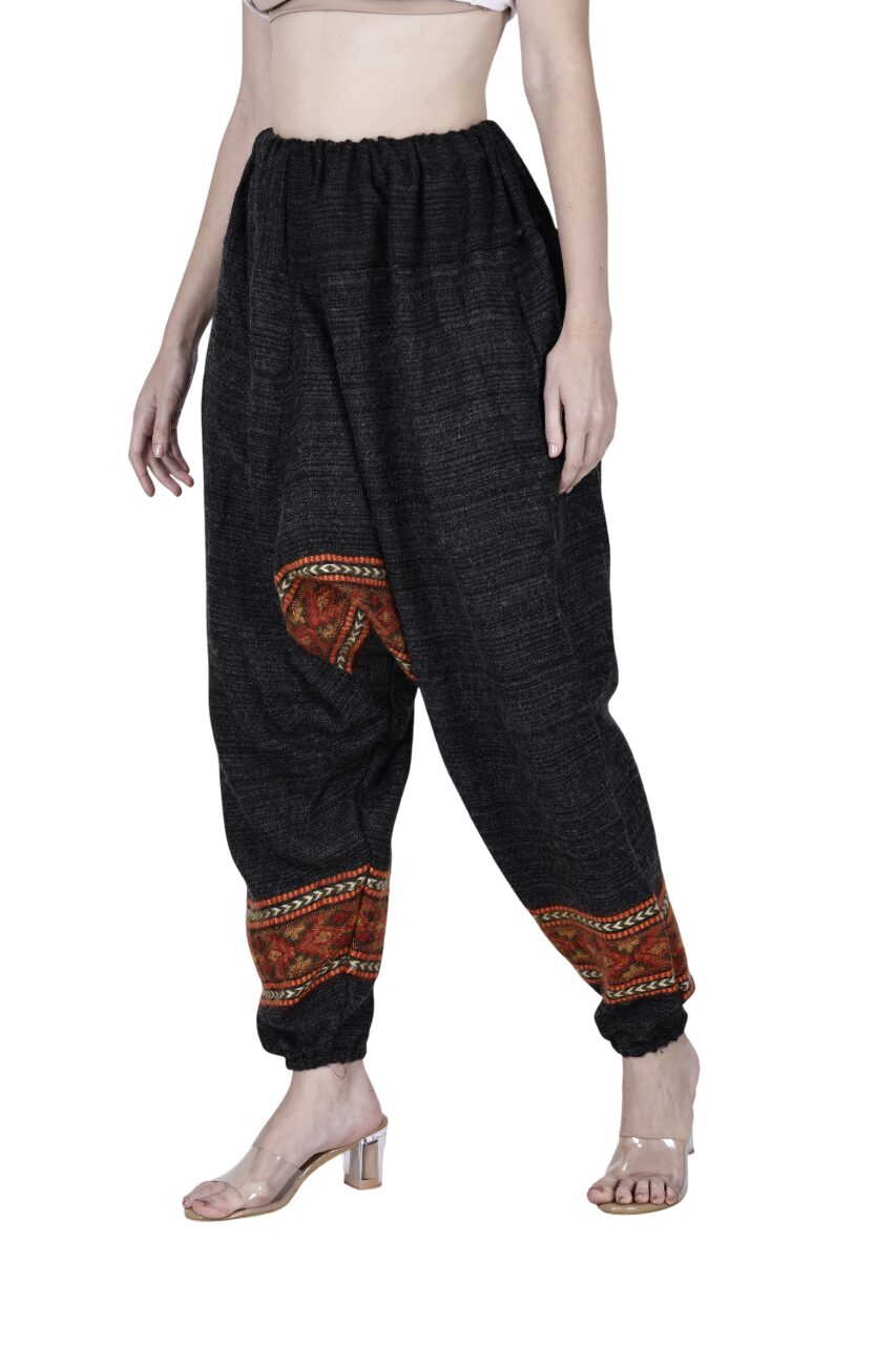 loose pajama pants for mens men's pyjamas traditional winter lower for men winter lower for men winter lowers online winter lower unisex woolen loose yoga pajama maroon singal patti