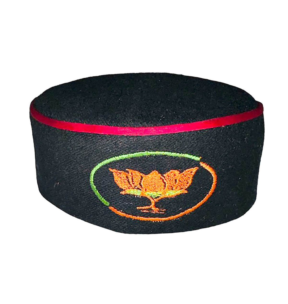 B J P logo embroidery kullu cap 299.00 aruna kullu handloom