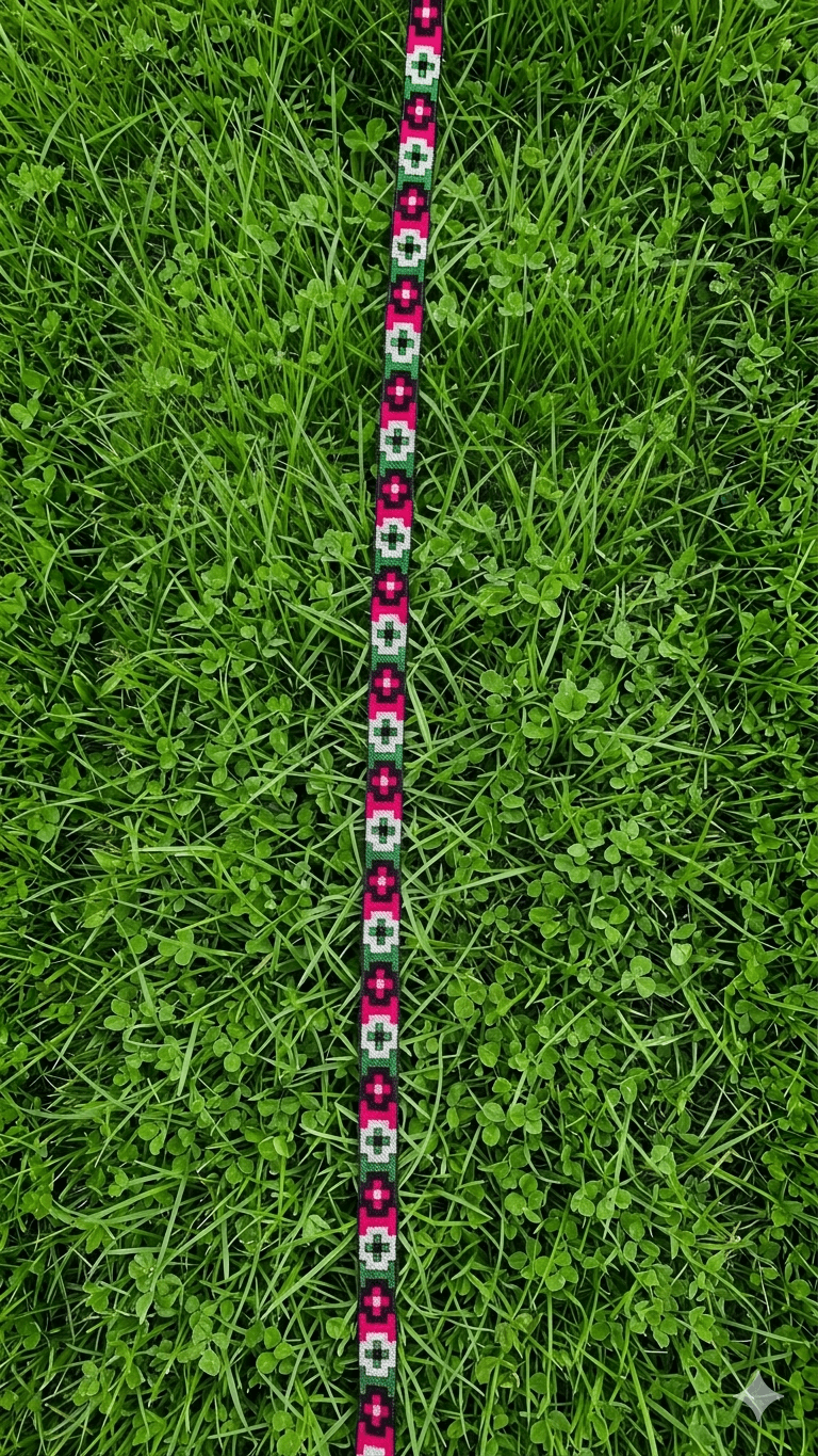 3 cm wide woven lace border with plus design, three meters, for suits.