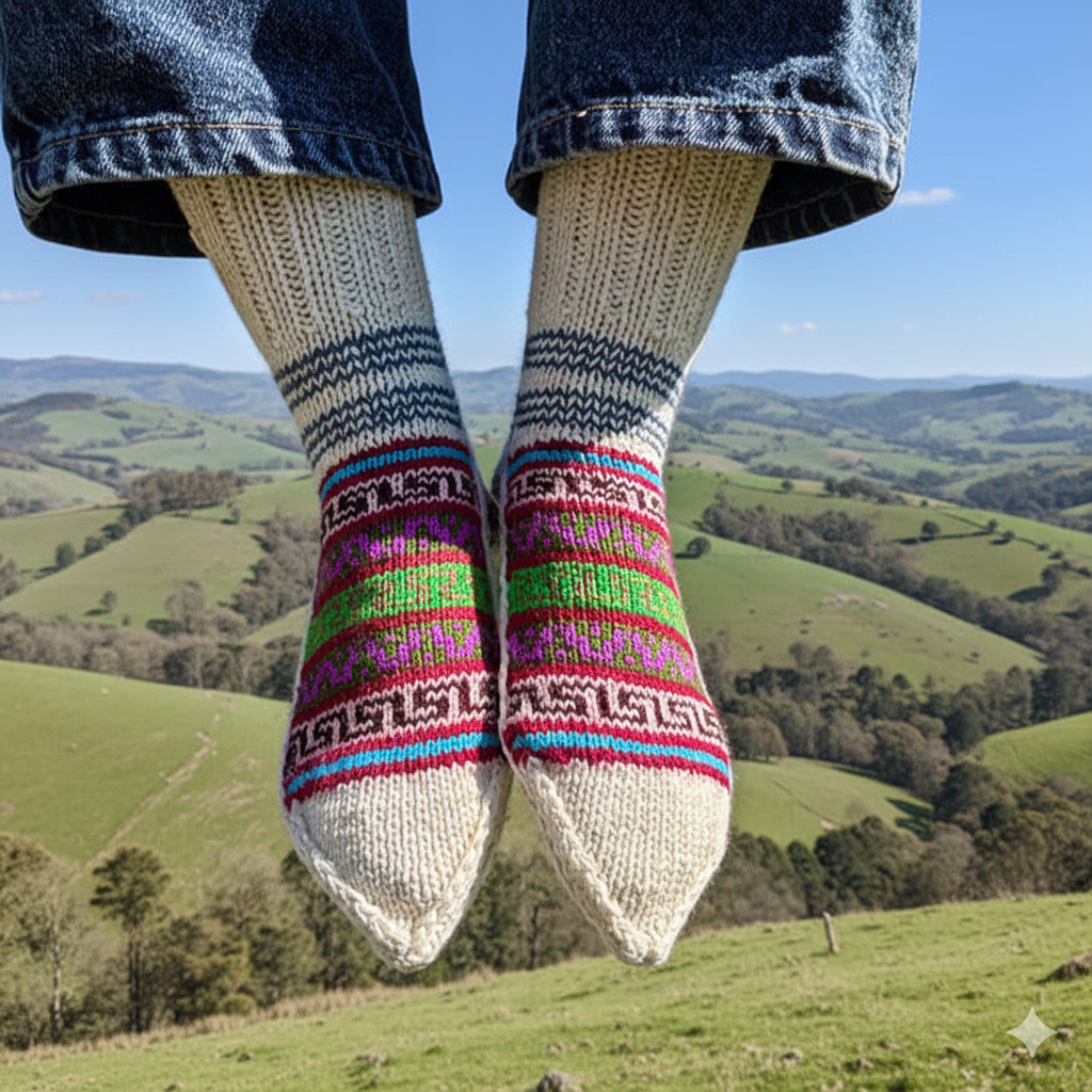 Pure Merino wool socks woolen winter socks knitting socks for ladies Best long woolen socks for winter Winter socks for ladies online wool socks for everyday use kullu socks himachali socks ladies socks for winter merino wool socks pure wool socks mens long woolen socks for winter long woolen socks for ladies