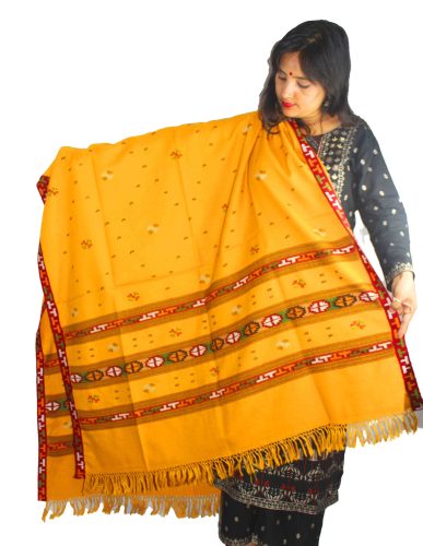 kullu shawl factory manali PURE YAK WOOL TRIPLE BORDER ORIGINAL KULLU SHAWL YELLOW 2099.00 aruna kullu handloom