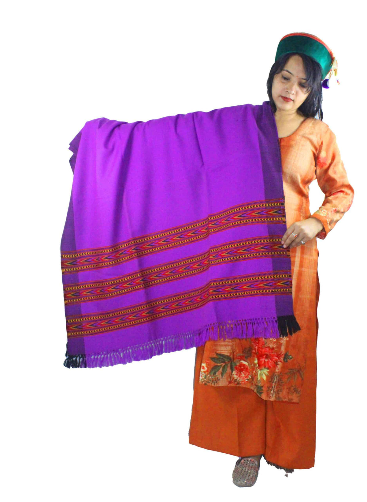 pashmina shawl factory kullu Designed for Women and Girls BLUE VELVET COLOR 1299.00 aruna kullu handloom