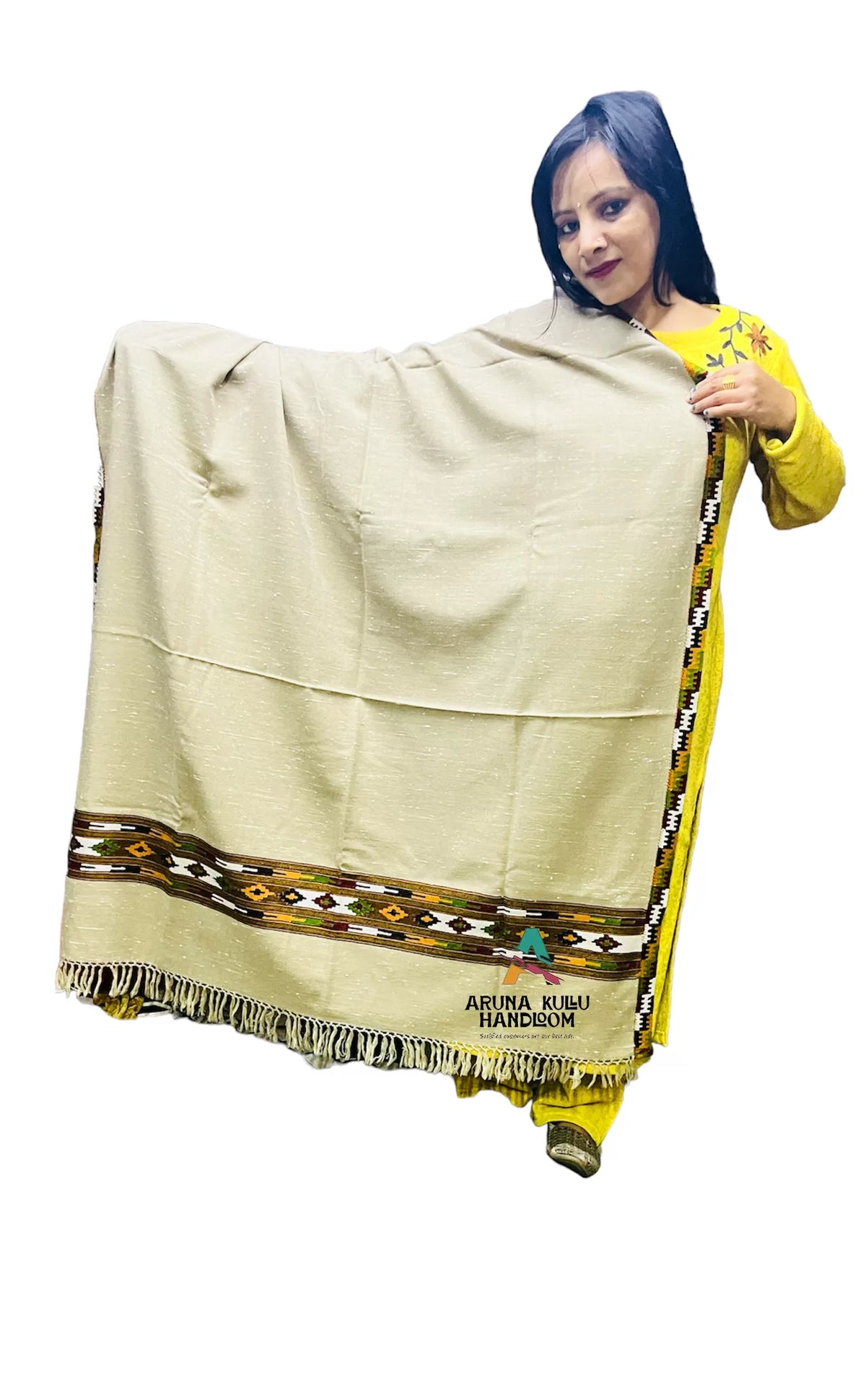 kullu shawl for woman girls natural wool GREY pashmina 1900.00 aruna kullu handloom