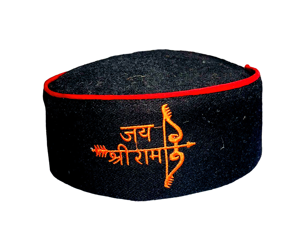 himachali topi Jai Shri Ram LOGO KULLU CAP 299.00 aruna kullu handloom