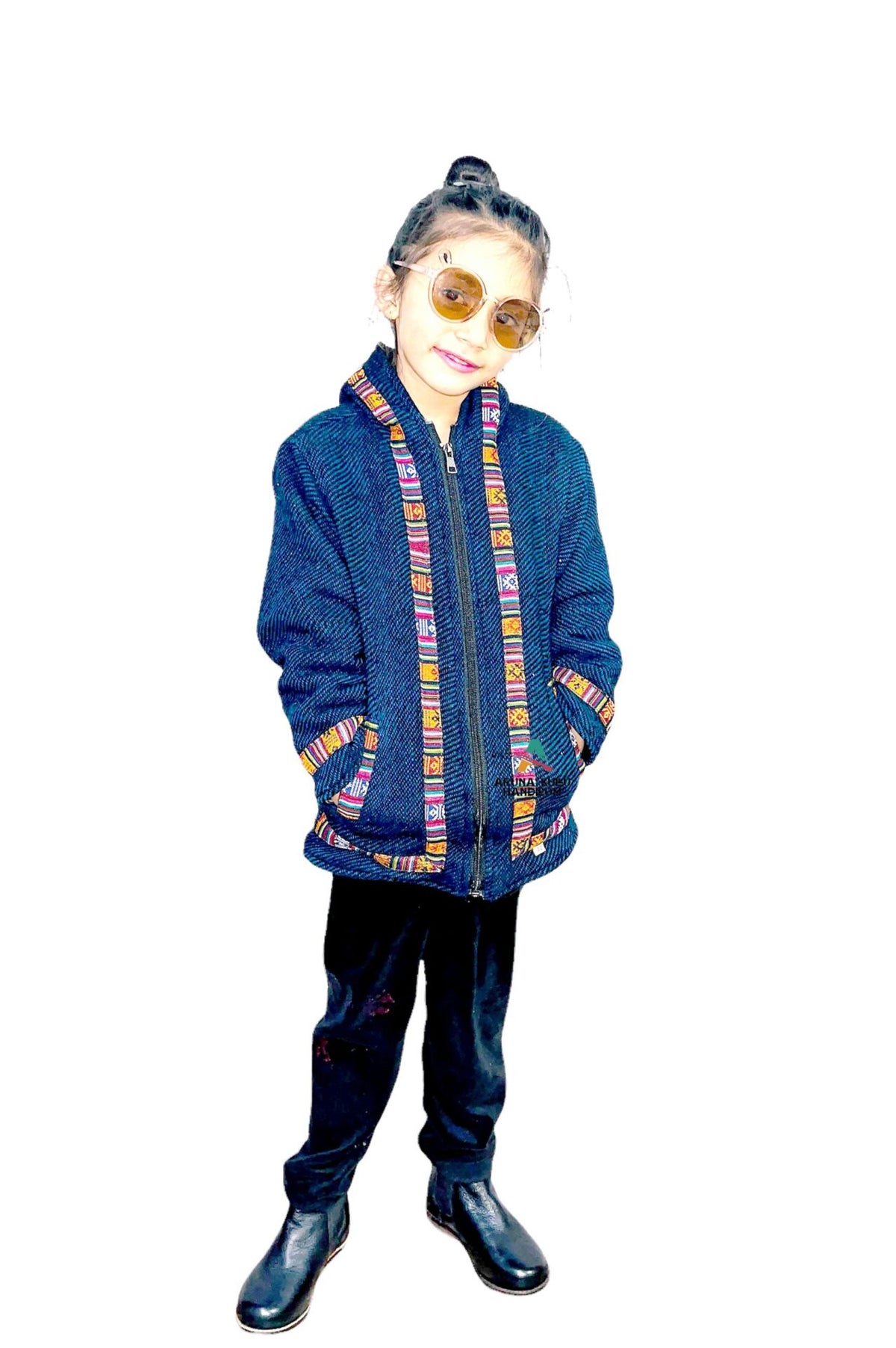 Woolen Winter Wear ZIPPER HOODIE FOR KIDS 599.00 aruna kullu handloom