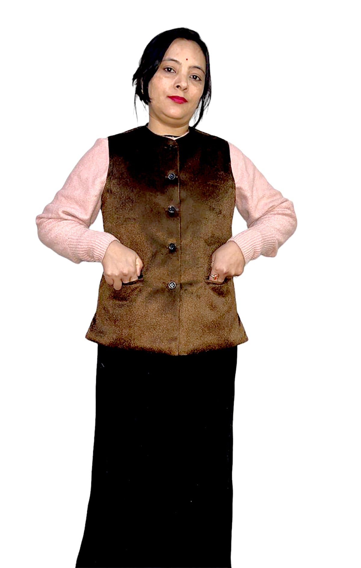 Rampuri Nehru jacket FOR LIGHT WINTER AND PARTY WEAR BROWN 699.00 aruna kullu handloom