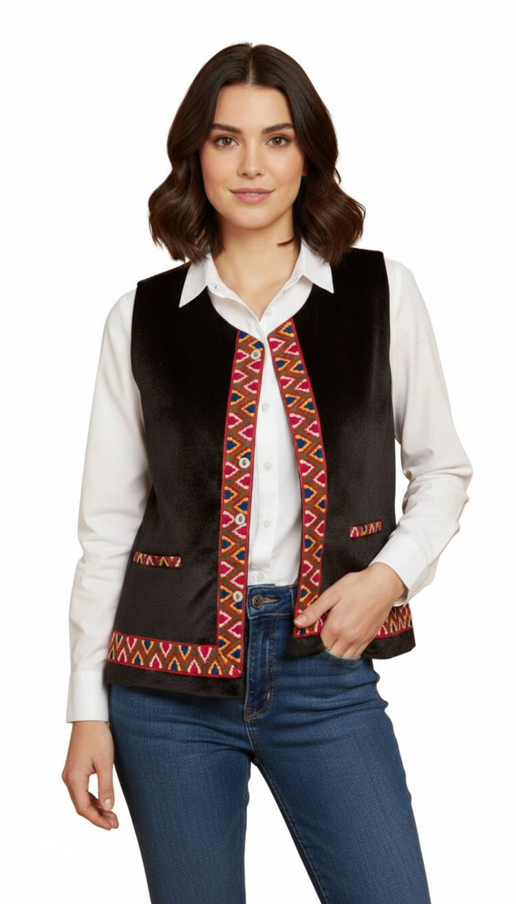 Traditional Himachali Sadri Jacket for Women himachali sadri for ladies sadri for women kullu jacket for ladies winter sadri for women kullu jacket himachali half jacket for ladies himachali jacket