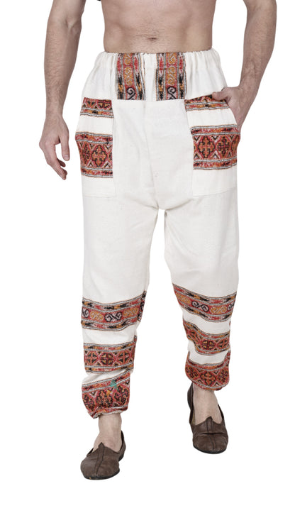 hippie pajama for men online Pajama for men white 3 patti 899.00 aruna kullu handloom