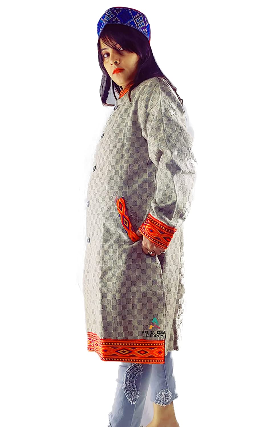 manali dress in winter full sleeves kullu jacket kullu jacket for ladies  jacket for ladies kullu patti lace jacket long winter jacket for ladies