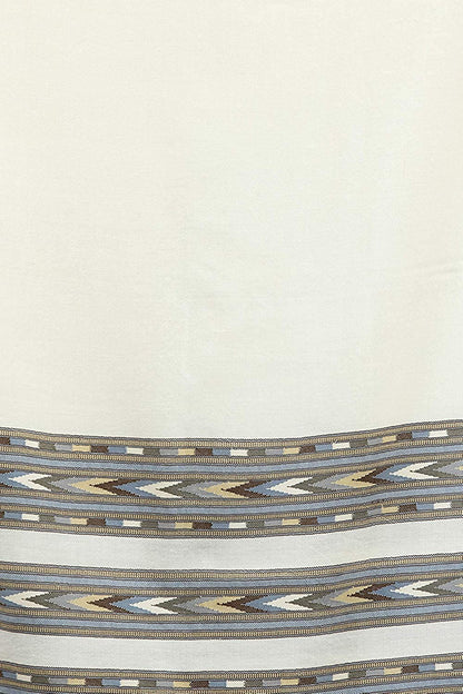Pearl-White Shawl from Kullu Triple - Off-White