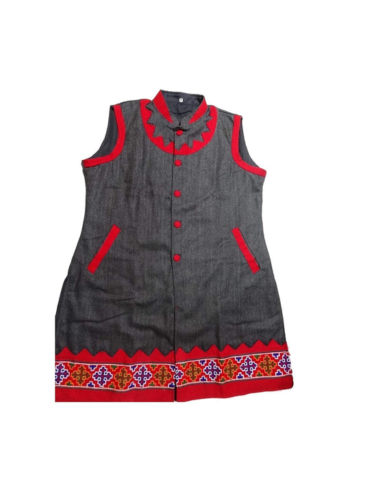 kullu jacket for ladies ARUNA KULLU HANDLOOM Woolen Winter Wear Long Jacket for Women BLACK 1199.00 aruna kullu handloom