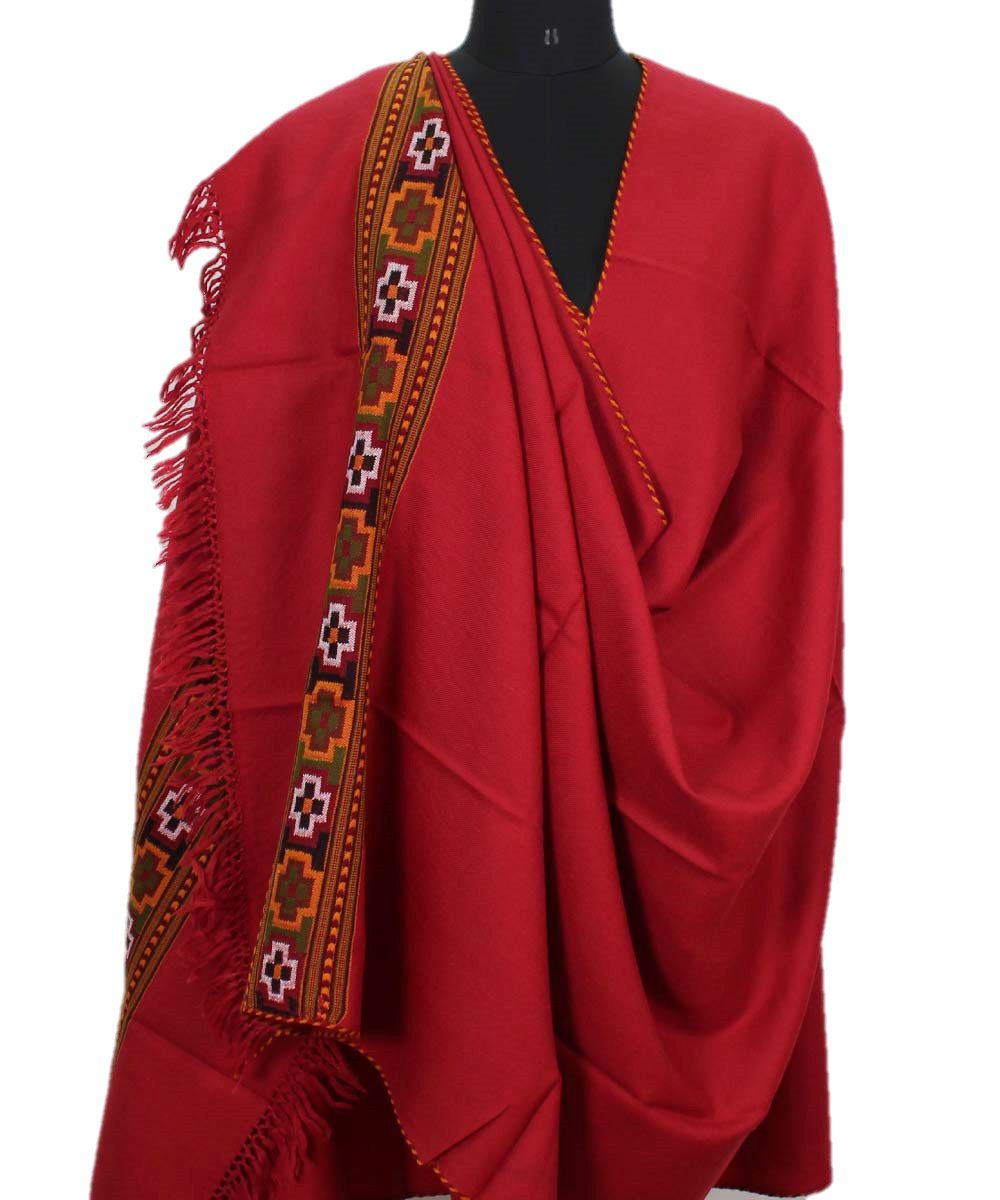 Kullu Kinnauri Handcrafted Shawl Pure Wool Handwoven Embroidered Women 1399.00 aruna kullu handloom