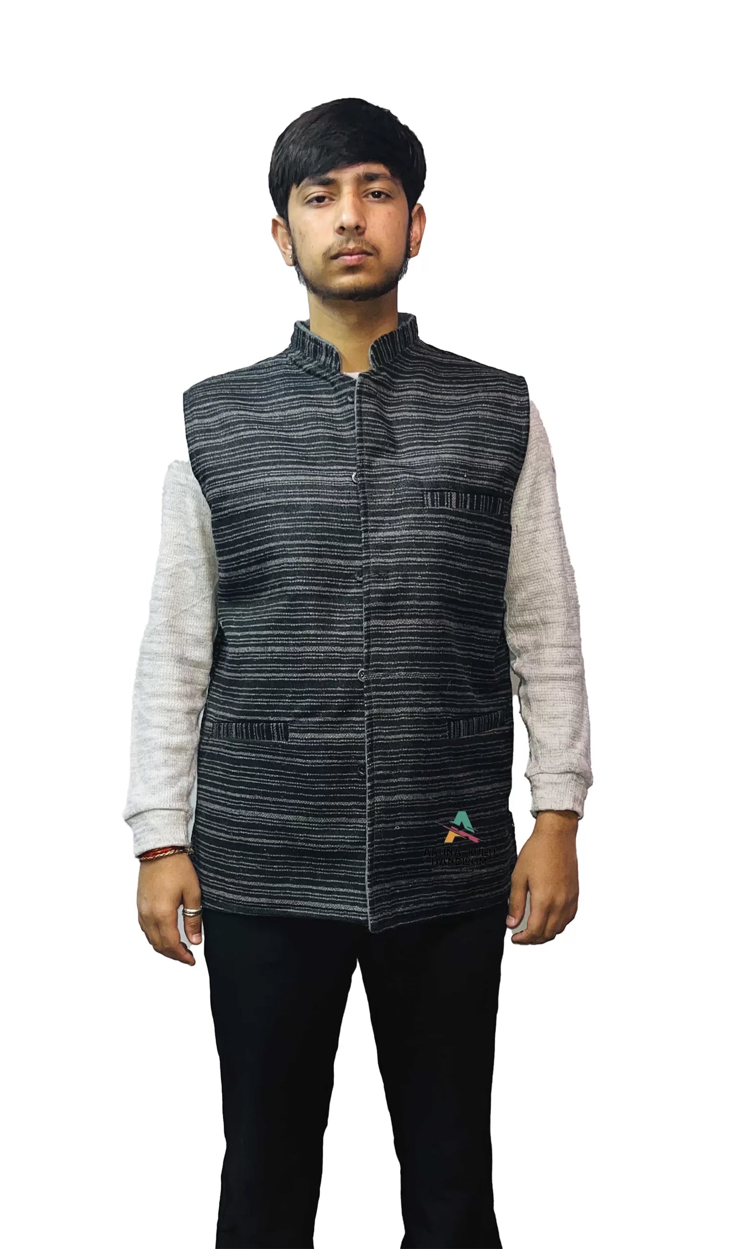 Nehru Jacket REVERSAL Men's Tweed Bandhgala 650.00 aruna kullu handloom