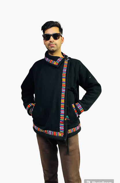 Kullu hoodie Nepali hoodie black 1099.00 aruna kullu handloom