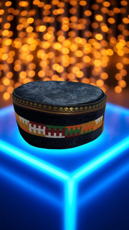 Buy Original Himachali Cap – Pahadi Topi himachali topi  velvet navy center border