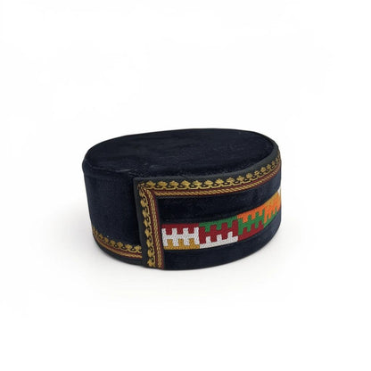 Buy Original Himachali Cap – Pahadi Topi himachali topi  velvet navy center border