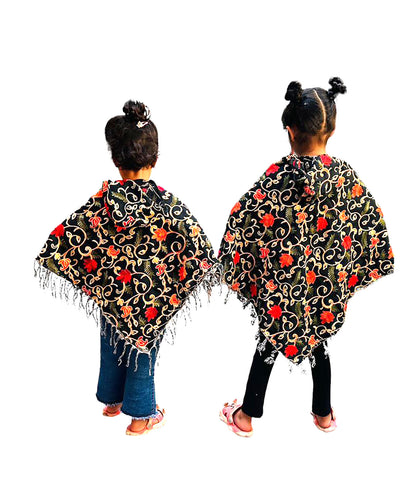 poncho for baby girl woolen poncho for baby girl poncho for kids poncho for 10 year old woolen shrug for baby girl
