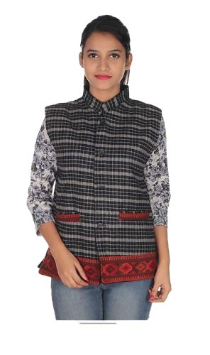 Woolen himachali jacket for ladies handmade woolen jackets woolen jacket girl Pahadi jacket
