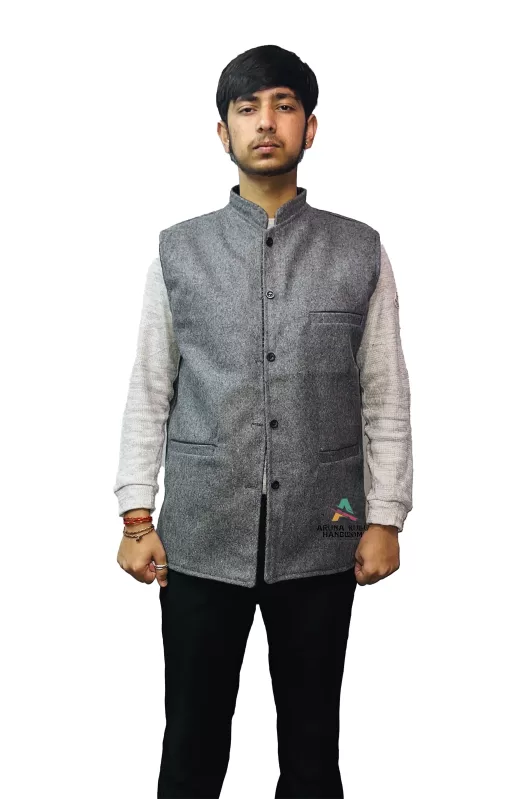 gaddi coat himachal winter wear winter clothes to wear in Shimla nehru jacket design black nehru jacket