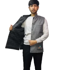 gaddi coat himachal winter wear winter clothes to wear in Shimla nehru jacket design black nehru jacket