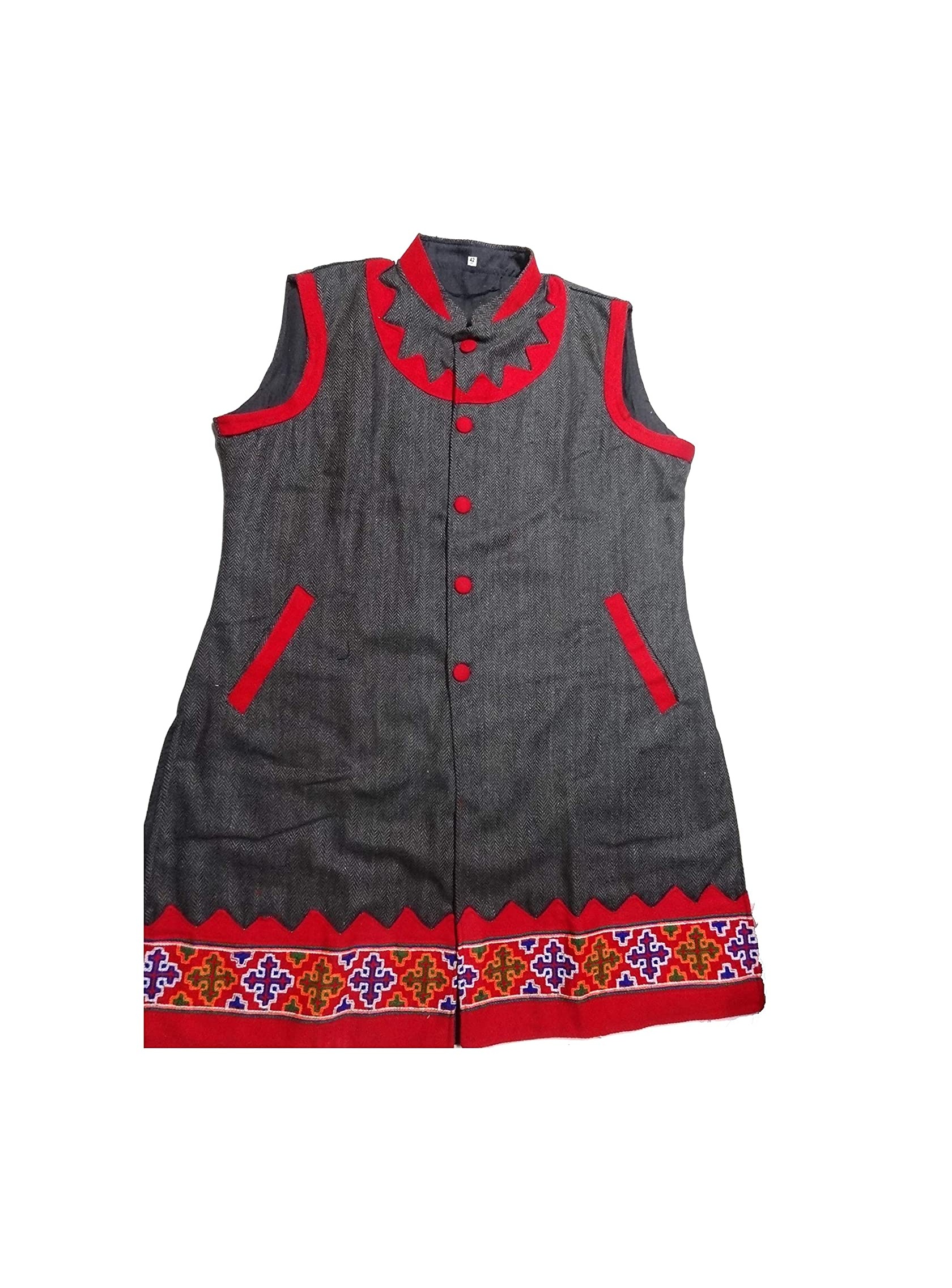 Maroon Kurti for Women in Rayon with Jacket Embroidery Work in USA, UK,  Malaysia, South Africa, Dubai, Singapore