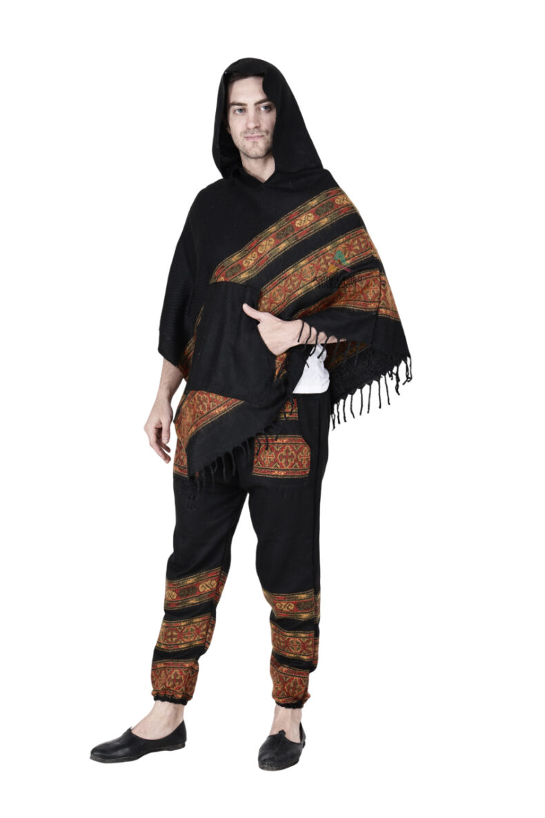 Combo pajama and poncho black 3 patti - Image 5