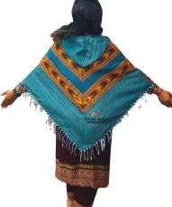 kullu shawl woolen poncho wrap with hood for women wool manali poncho party wear poncho manali poncho poncho top for winter designer poncho poncho top with sleeves