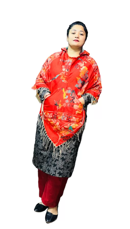 kashmiri poncho with fur kashmiri shawl poncho kashmiri pheran online phiran online phiran kurta