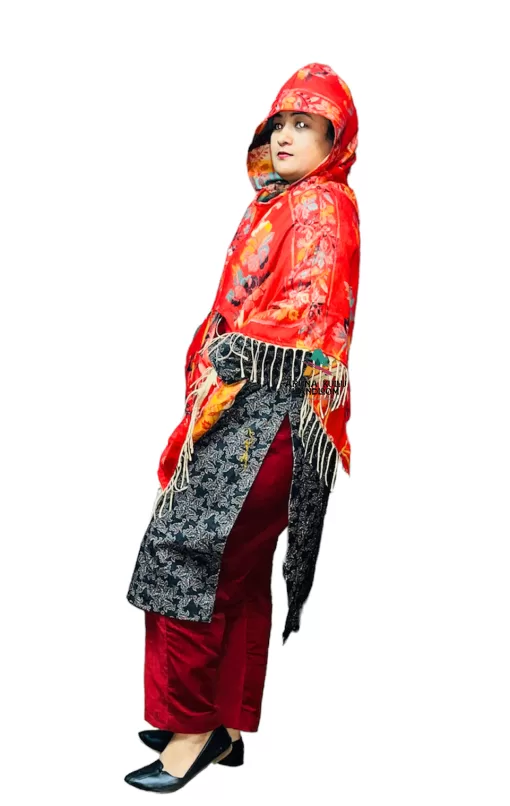 kashmiri poncho with fur kashmiri shawl poncho kashmiri pheran online phiran online phiran kurta