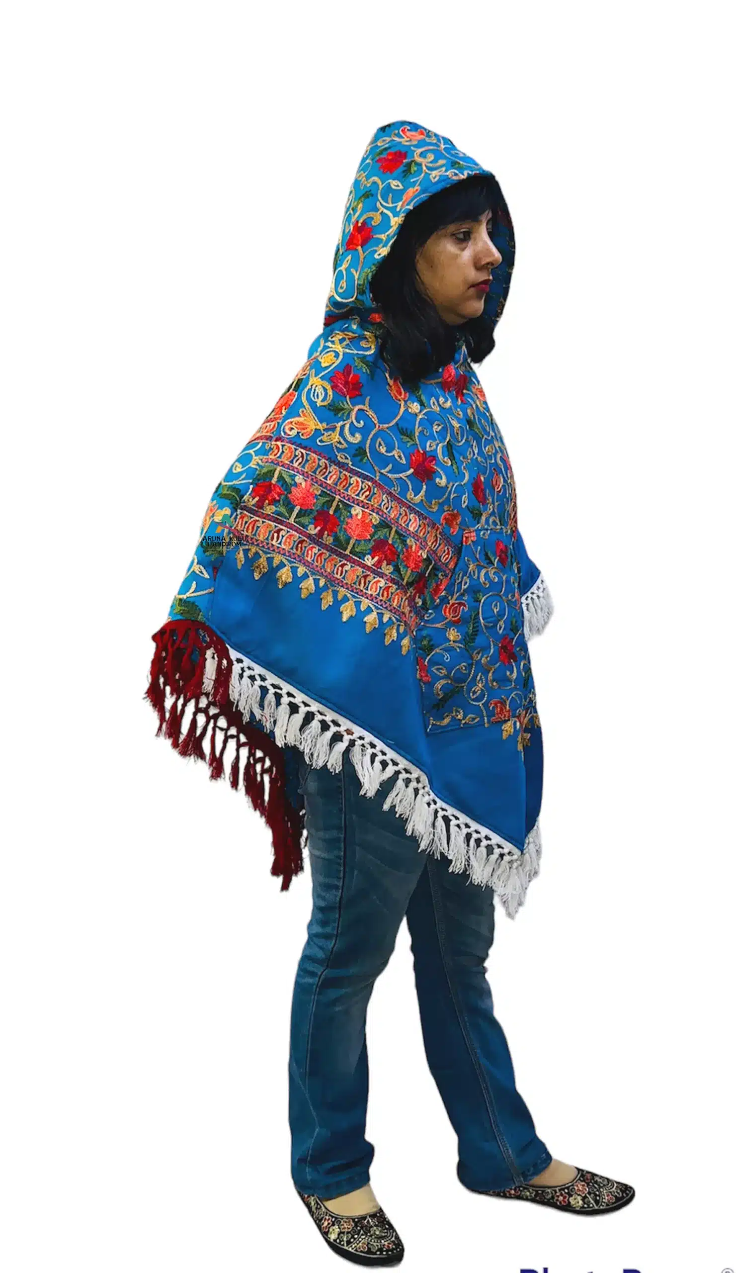 winter poncho for women | ARUNA KULLU HANDLOOM