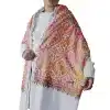 Kashmiri stole wool kullu stoles kashmiri stole embroidered shawl embroidered stole red shawl red stole woolen shawl casmere shawl