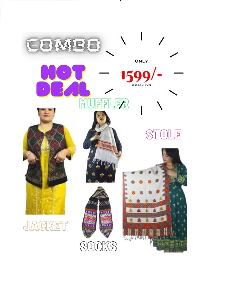bhuttico online shopping bhuttico stole bhuttico shawl factory bhuttico shawls online stoles online Indian stoles online combo deal socks muffler jacket stole