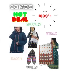 kullu hoodie muffler socks stole
