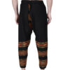 yoga pajama for men loose black 3 patti